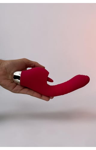 Duplo Vibrador Rabbit e movimento de língua Zeus