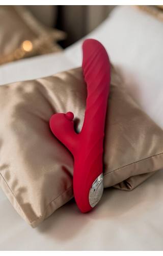 Vibrador Rabbit e vai e vem com pulsador Yvi