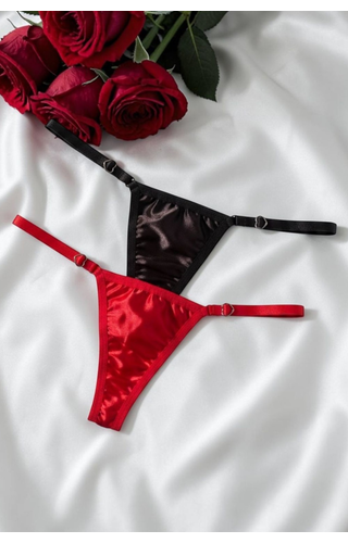 Calcinha acetinada Regulável Romance
