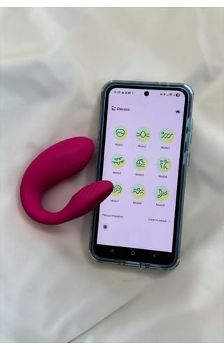 Vibrador Duplo para casal com app 