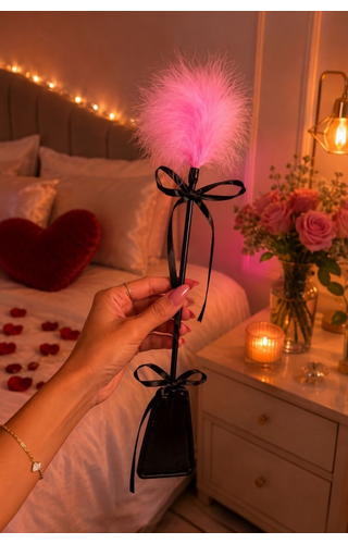 Chibata cabo longo com plumas Red Room Collection