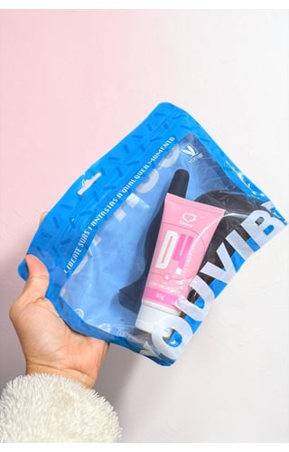 Kit Plug anal com ventosa, Lubrificante D4  e Ducha íntima 