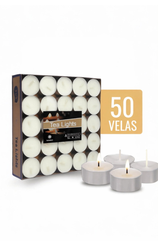 Kit com 50 Velas Rechaud 