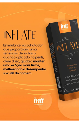 INFLATE ÓLEO PROVOCADOR DE EREÇÃO 15ML INTT