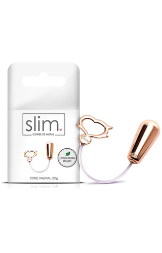 CONE LUXO VAGINAL EM METAL 20G LINHA SLIM SEXY FANTASY