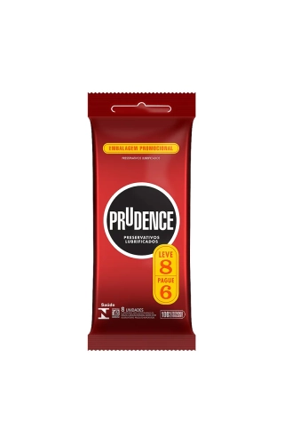 PRESERVATIVO LUBRIFICADO PRUDENCE 8 UNIDADES