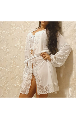 Robe Luxuoso em Tule e Renda Paris
