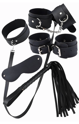 KIT COMPLETO BDSM COM 5 ITENS FETICHE