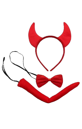 Kit Diabinha com Tiara, Gravata e Rabinho