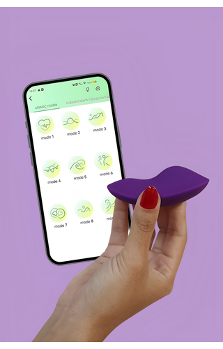 Vibrador de Calcinha controlado por app de celular Sia
