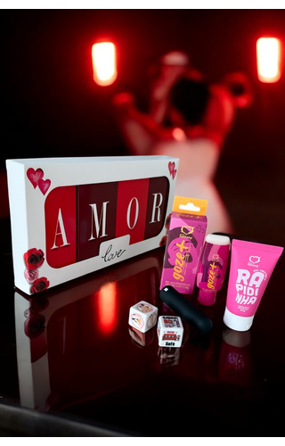Kit Presente com Vibro Recarregável Amor