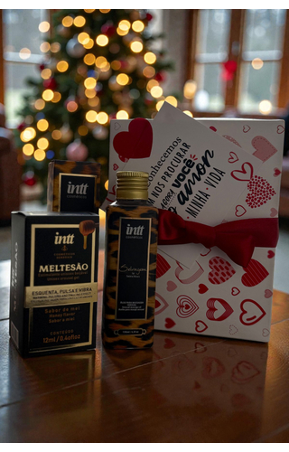 Kit Presente óleo de massagem e gel Excitante Pulse
