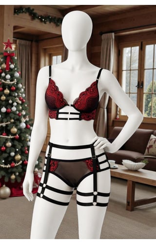 Conjunto com Bojo Cinta-Liga Luxx