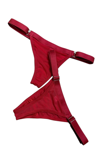 Calcinha com regulagem em Tule Kin