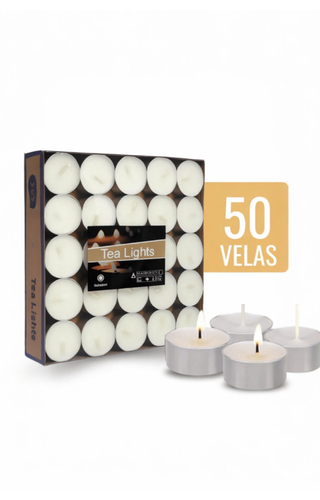 Kit com 50 Velas Rechaud 