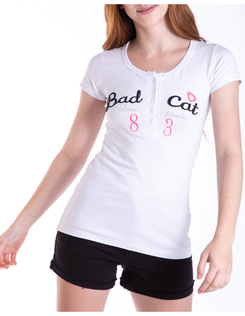 Camisa Social de Bolinha, Camisa Feminina Bad Cat Usado 37185023