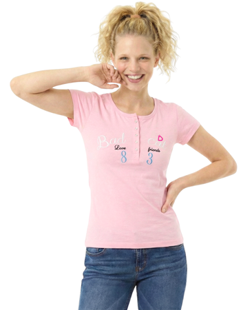 Blusinha Botão Bordada