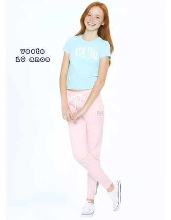Calça moletom faixa