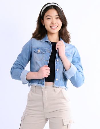 Jaqueta Jeans Cropped