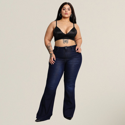 Calça Flare Feminina Jeans - 2424