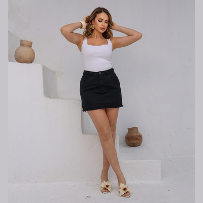 Mini Saia Sarja Feminina - 2725