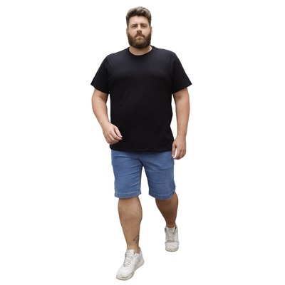 Bermuda Masculina Plus Size Jeans - 2813