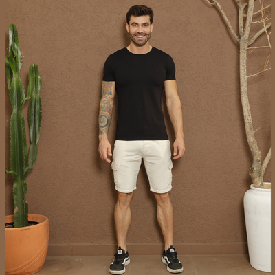 Bermuda Cargo Masculina Linho - 2924