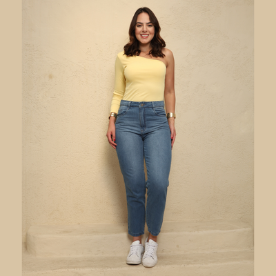 Calça mom Feminina jeans - 2983