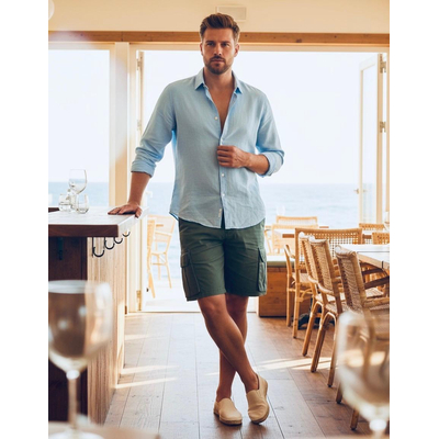 Bermuda Cargo Masculina jeans - 2491