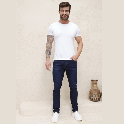 Calça Reta Masculina Jeans - 2913