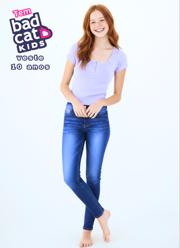 *Calça Jeans Skinny-R$98,00