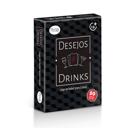 Desejos Drinks Jogo De Beber Para Casais Com 50 Cartas Diversão Ao Cubo