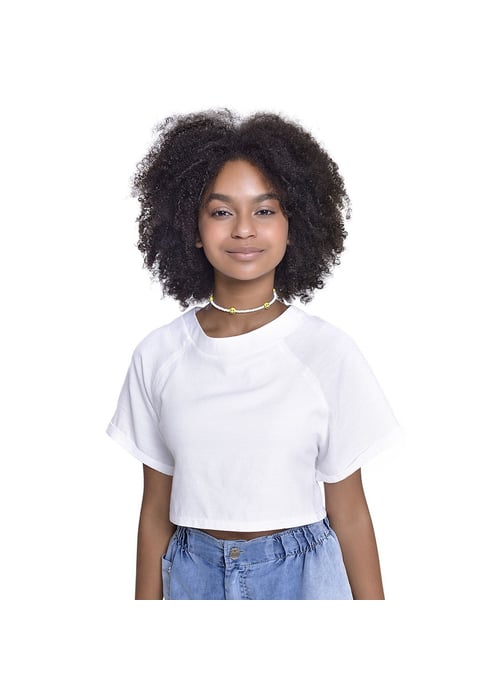 Blusa Juvenil Feminino Amofany Viscose Plano Com Amarração