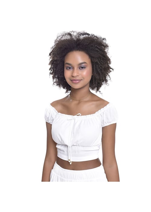 Cropped Ciganinha Juvenil Feminino Amofany Com Botões