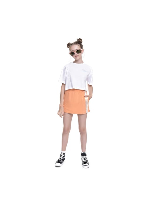 Short Saia Infantil Menina Amofany Esportivo Em Malha Crepe