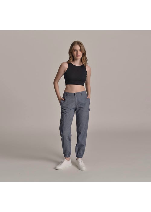 Calça Jogger Juvenil Feminino Amofany Com Bolso Cargo