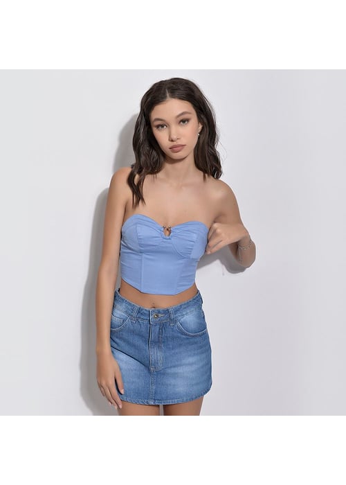 Blusa Corset Com Alça Removível