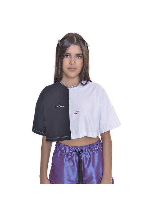 Camiseta Cropped Juvenil Feminino Amofany I Just Wanna Dance