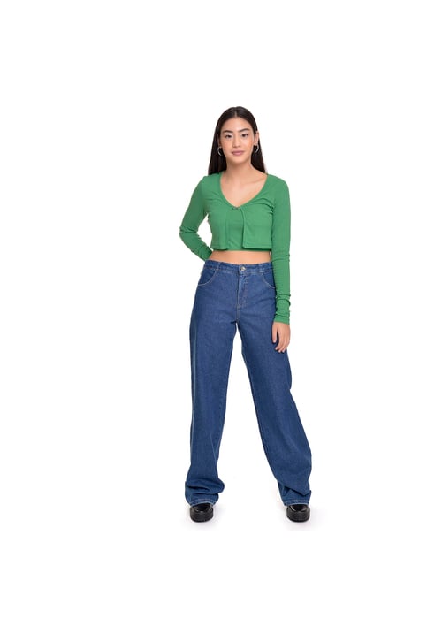 Calça Wide Leg Juvenil Feminino Amofany Básico