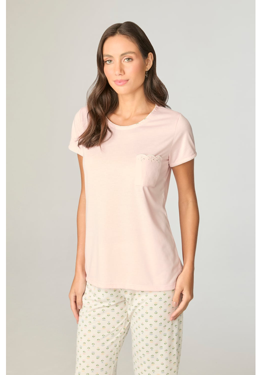 Pijama Feminino Pescador Calça Floral