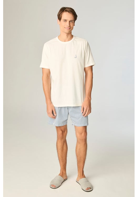 Pijama Masculino Família 100% Algodão 