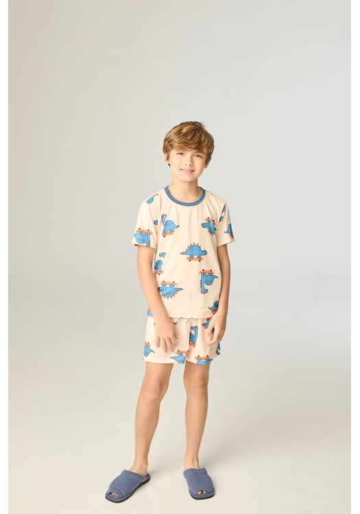 Pijama Infantil Curto Masculino Disnossauros