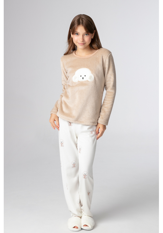 Pijama Infantil Feminino Dog