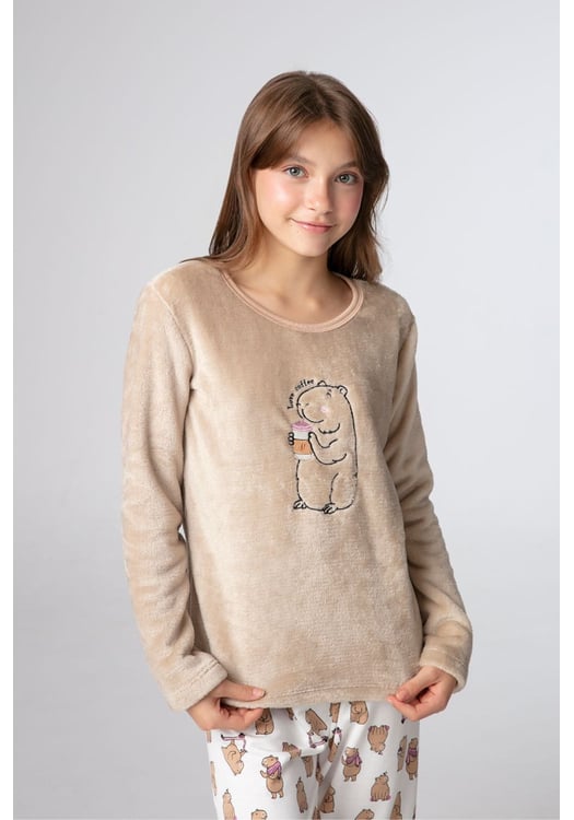 Pijama Infatil Feminino Capivara