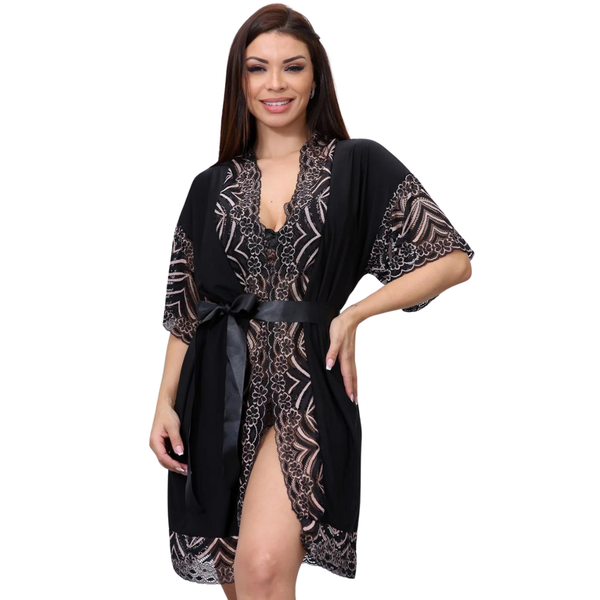 Peça colorida em imagem real de categoria Discretta para comparar com robe sensual