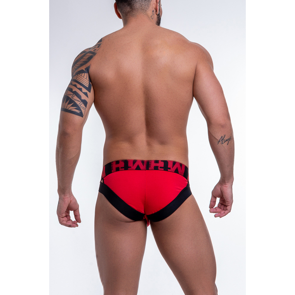 CUECA SUNGA GREGA ELASTICO ESTAMPADO VERMELHA SD CLOTHING