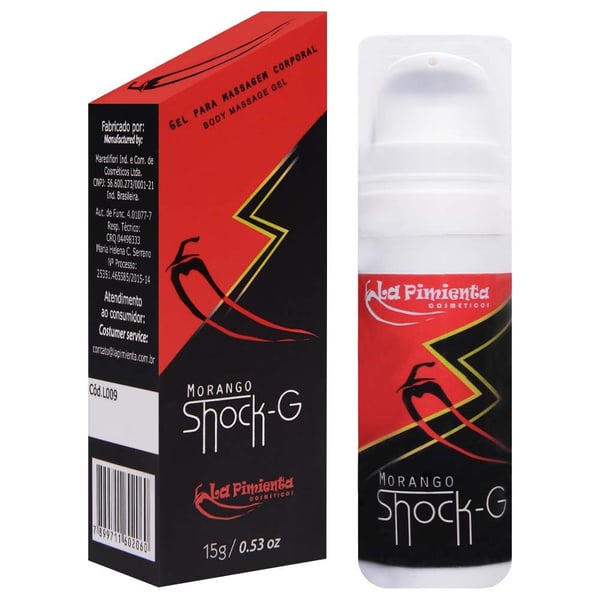 EXCITANTE SHOCK-G EFEITO VIBRAÇÃO AIRLESS 15G LA PIMIENTA