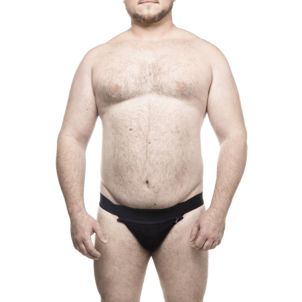 JOCKSSTRAPP COM ANEL DE SILICONE E FORO EM ARRASTAO REMOVIVEL PLUS SIZE SD CLOTHING