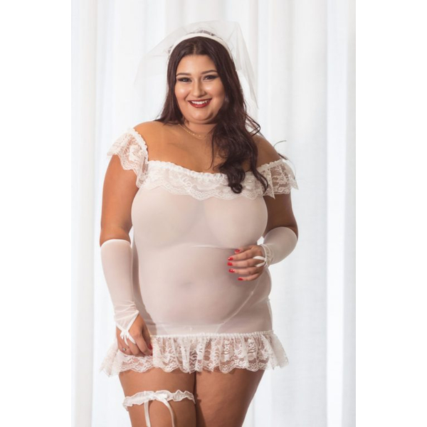 FANTASIA NOIVA PLUS SIZE