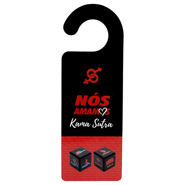 KIT AVISO DE PORTA KAMASUTRA COM DADOS DIVERSÃO AO CUBO